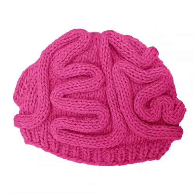 HOT Sales！！！Spoof Horror Brain Knitted Hat Funny Warm Cap Party Headwear Photography Props